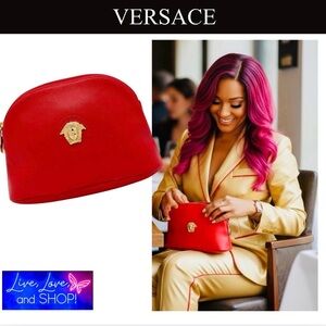 GIANI VERSACE La Medusa Mini Pouch, Authentic. EUC